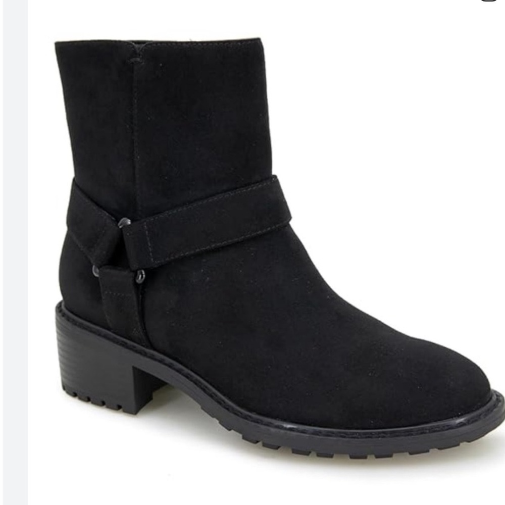 New Splendid Women Suede Sleek Black Boots